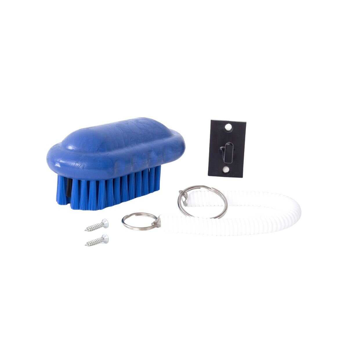 Cepillo con Soporte y Cordón para Manos Azul
